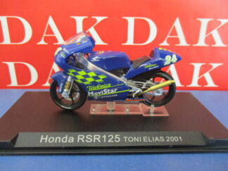 Die cast 1/24 Modellino Moto GP Honda RSR125 Toni Elias 2001
