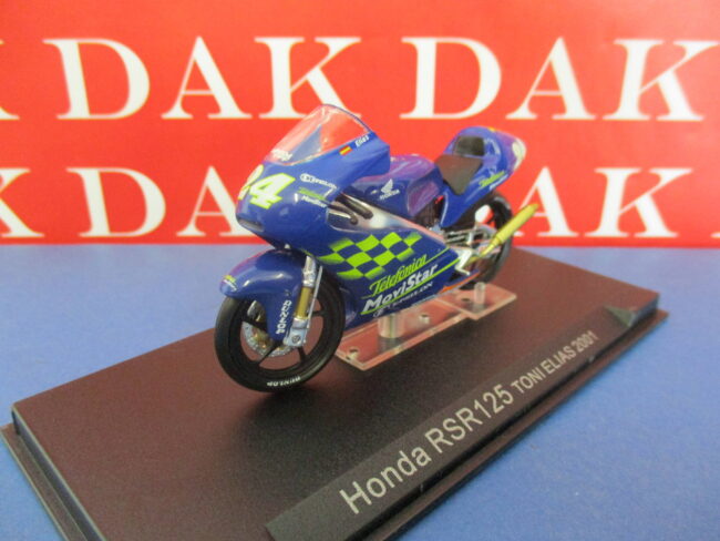 Die cast 1/24 Modellino Moto GP Honda RSR125 Toni Elias 2001 - immagine 2