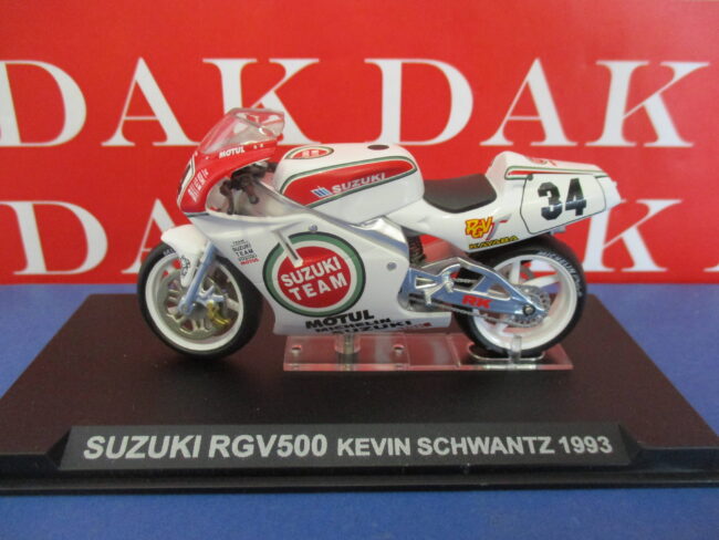Die cast 1/24 Modellino Moto GP Suzuki RGV500 Kevin Schwantz 1993