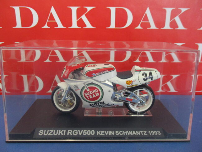 Die cast 1/24 Modellino Moto GP Suzuki RGV500 Kevin Schwantz 1993 - immagine 4