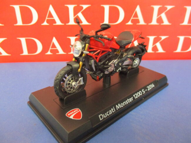 Die cast 1/24 Modellino Moto Ducati Monster 1200 S 2014 - immagine 2
