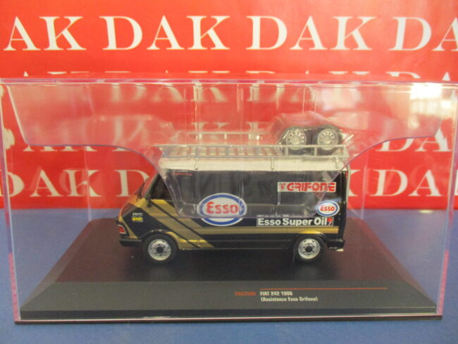 Die cast 1/43 Modellino Furgone Van Fiat 242 Assistenza Rally Esso Grifone 1986 - immagine 4