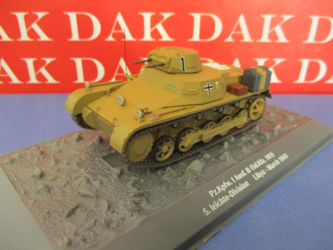 Die cast 1/43 Modellino Carro Armato Tank Pz.Kpfw. I Ausf.B (Sd.Kfz101) Libya 41 - immagine 2