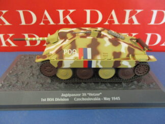 Die cast 1/43 Modellino Carro Armato Tank Jagdpanzer 38 Hetzer 1st ROA Division