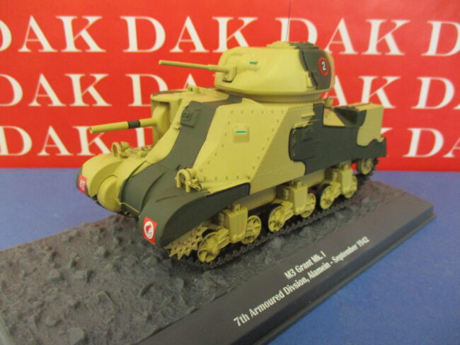 Die cast 1/43 Modellino Carro Armato Tank M3 Grant Mk.I 7th AD Alamein 1942 - immagine 2