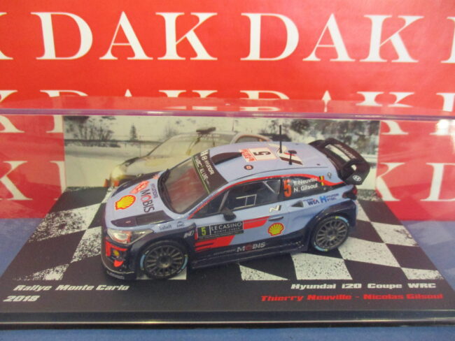 Die cast 1/43 Modellino Auto Hyundai i20 Coupe WRC Rally Monte Carlo 2018 Neuvil - immagine 4