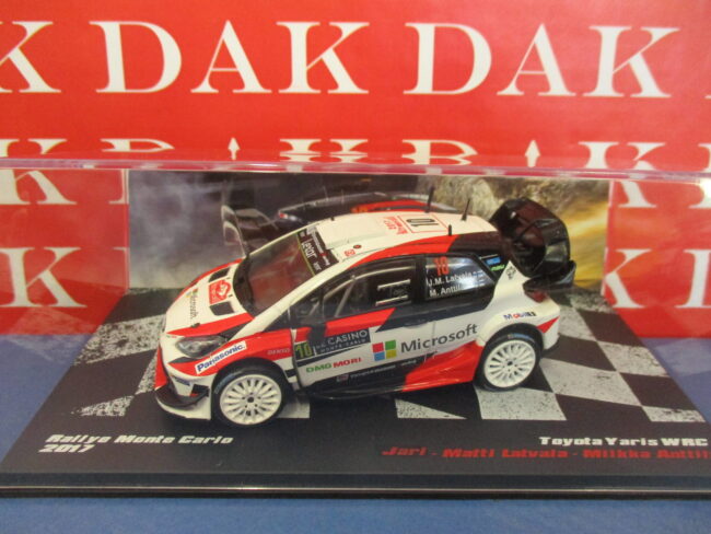 Die cast 1/43 Modellino Auto Toyota Yaris WRC Rally Monte Carlo 2017 J-M Latvala - immagine 4