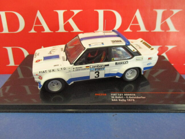 Die cast 1/43 Modellino Auto Fiat 131 Abarth RAC Rally 1979 W. Rohrl