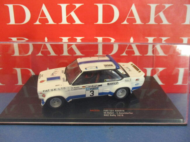 Die cast 1/43 Modellino Auto Fiat 131 Abarth RAC Rally 1979 W. Rohrl - immagine 4