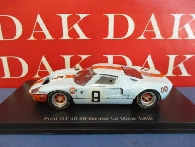 Die cast 1/43 Modellino Auto Ford GT40 Gulf 24H Le Mans 1968 P. Rodriguez - immagine 2
