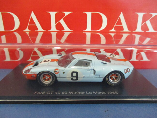 Die cast 1/43 Modellino Auto Ford GT40 Gulf 24H Le Mans 1968 P. Rodriguez - immagine 4