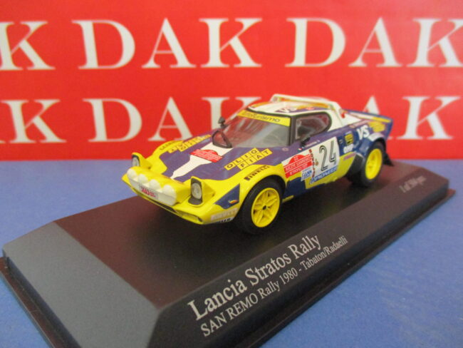 Die cast 1/43 Modellino Auto Lancia Stratos HF Rally Sanremo 1980 F. Tabaton - immagine 2