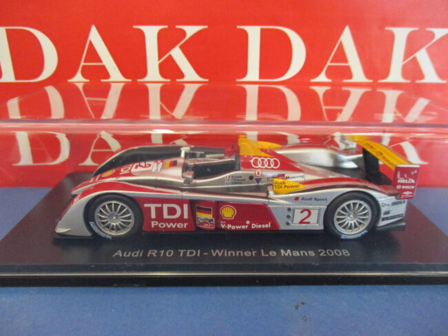 Die cast 1/43 Modellino Auto Audi R10 TDI 24H Le Mans 2008 R. Capello - immagine 4