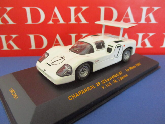 Die cast 1/43 Modellino Auto Chaparral 2F 24H Le Mans 1967 P.Hill by Ixo - immagine 2