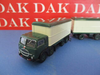 Modellino 1/87 Camion Truck Fiat 690 Millepiedi Cassonato Verde by Brekina
