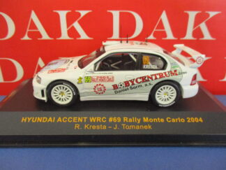 Die cast 1/43 Modellino Auto Hyundai Accent WRC Rally Monte Carlo 2004 R.Kresta