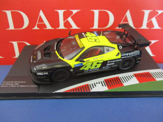 Die cast 1/43 Modellino Auto Ferrari 430 GT3 Scuderia 6H Vallelunga 2009 V.Rossi