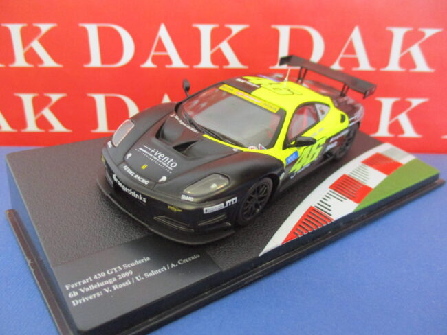 Die cast 1/43 Modellino Auto Ferrari 430 GT3 Scuderia 6H Vallelunga 2009 V.Rossi - immagine 2