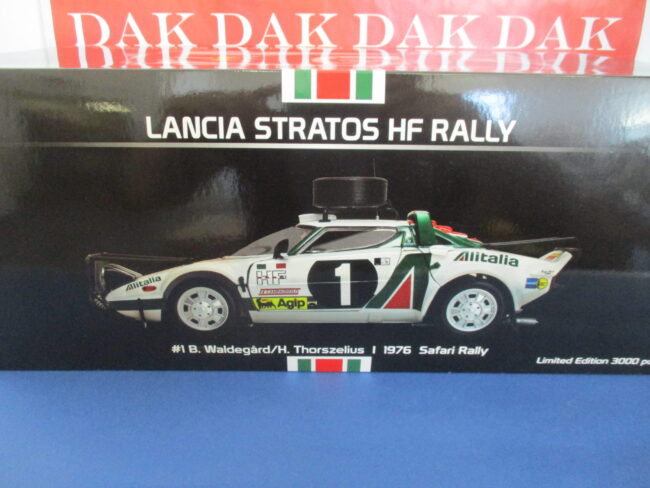 Die cast 1/18 Modellino Auto Lancia Stratos HF Rally Safari 1976 B. Waldegard - immagine 6