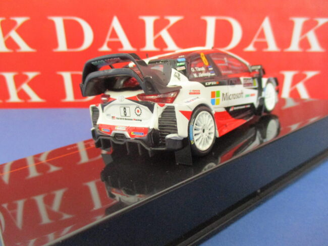 Die cast 1/43 Modellino Auto Toyota Yaris WRC Rally Monte Carlo 2018 O.Tanak Ixo - immagine 3