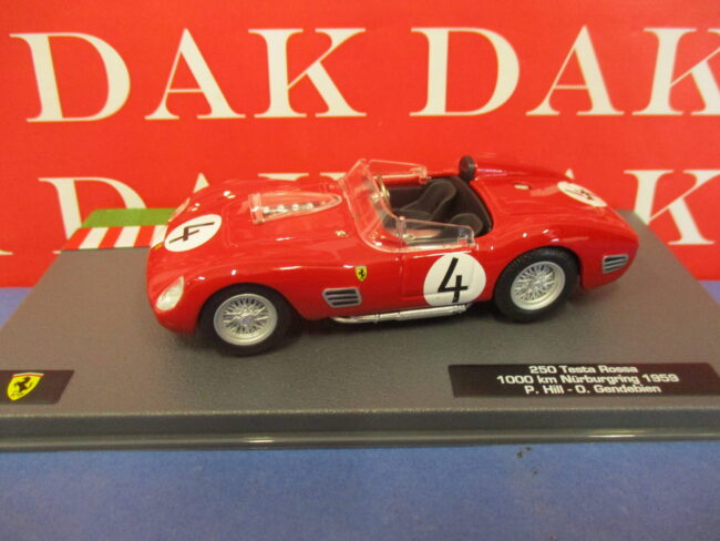 Die cast 1/43 Modellino Auto Ferrari 250 Testa Rossa 1000Km Nurburgring 1959 Hil