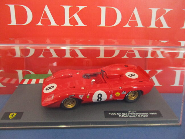 Die cast 1/43 Modellino Auto Ferrari 312P N8 1000 KM SPA 1969 P. Rodriguez - immagine 4