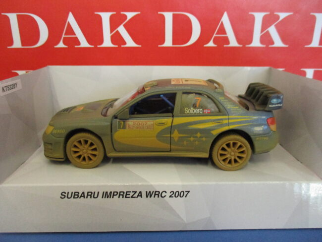Die cast 1/36 Modellino Auto Subaru Impreza WRC RMC 2007 P. Solberg sporca