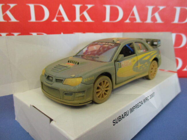 Die cast 1/36 Modellino Auto Subaru Impreza WRC RMC 2007 P. Solberg sporca - immagine 2