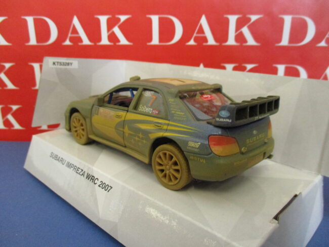 Die cast 1/36 Modellino Auto Subaru Impreza WRC RMC 2007 P. Solberg sporca - immagine 3