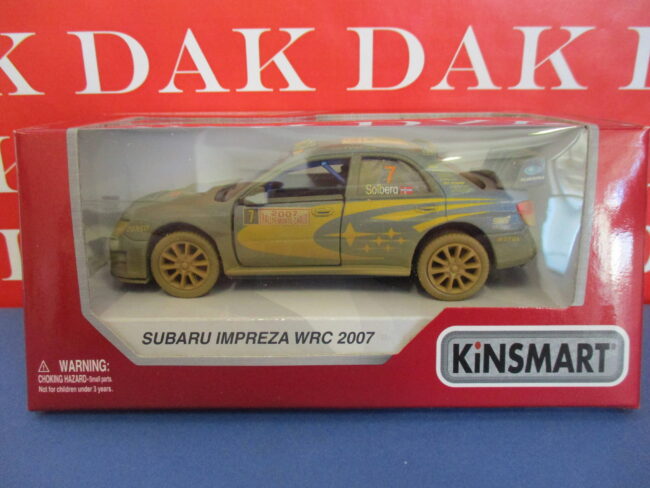 Die cast 1/36 Modellino Auto Subaru Impreza WRC RMC 2007 P. Solberg sporca - immagine 4