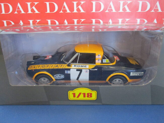Die cast 1/18 Modellino Auto Fiat 124 Abarth Rally Monte Carlo 1976 M. Alen - immagine 2