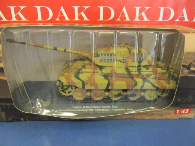 Die cast 1/43 Modellino Carro Armato Tank Pz.Kpfw. VI Tiger II Ausf.B Pz Abt 506 - immagine 4