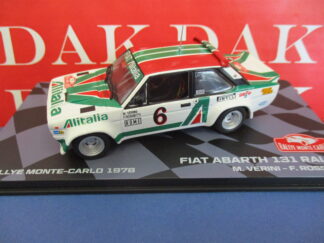 Die cast 1/43 Modellino Auto Fiat 131 Abarth Rally Monte Carlo 1978 M. Verini