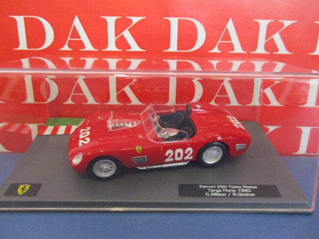 Die cast 1/43 Modellino Auto Ferrari 250 Testa Rossa Targa Florio 1960 Ginther - immagine 4