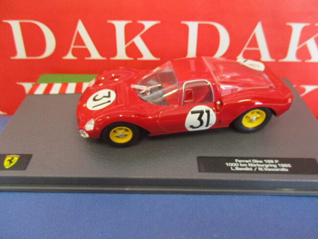 Die cast 1/43 Modellino Auto Ferrari Dino 166 P 1000Km Nurburgring 1965 Bandini