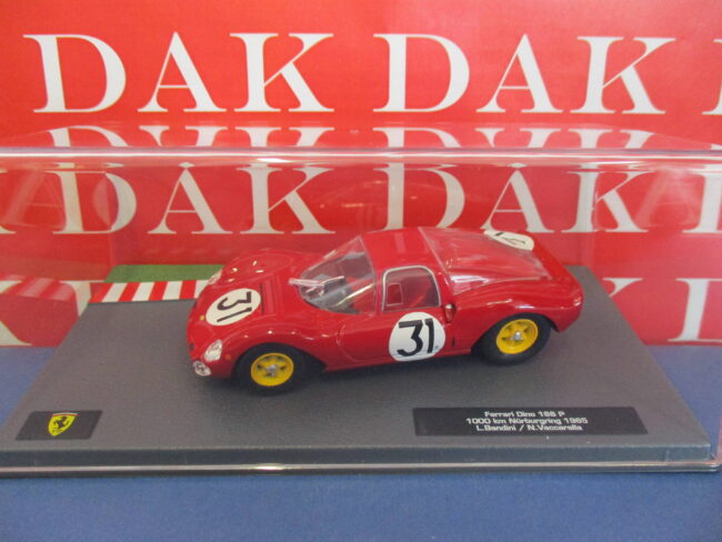 Die cast 1/43 Modellino Auto Ferrari Dino 166 P 1000Km Nurburgring 1965 Bandini - immagine 4