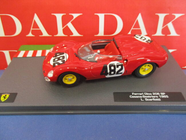 Die cast 1/43 Modellino Auto Ferrari Dino 206 SP Cesana-Sestriere 1965 Scarfiott