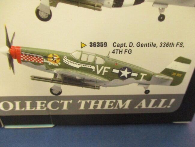 1/72 Modellino Aereo Aircraft North American P-51 B/C Mustang Capt. D. Gentile - immagine 6