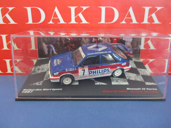 Die cast 1/43 Modellino Auto Renault 11 Turbo Rally Garrigues 1987 A. Oreille - immagine 4