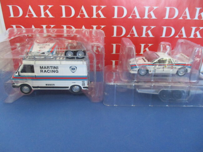 Die cast 1/43 Set Assistenza Rally Lancia 037 Martini Fiat 242 RMC W. Rohrl 1983 - immagine 12