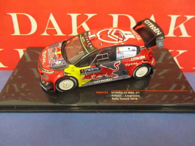 Die cast 1/43 Modellino Auto Citroen C3 WRC Rally Finland 2019 S. Ogier by Ixo