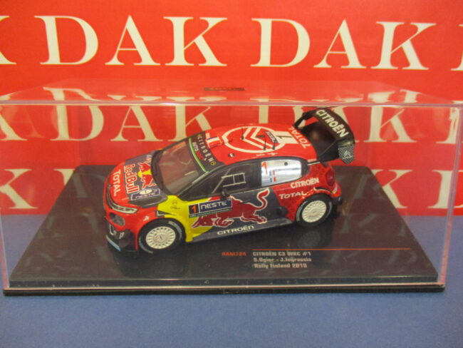 Die cast 1/43 Modellino Auto Citroen C3 WRC Rally Finland 2019 S. Ogier by Ixo - immagine 4