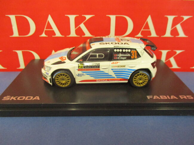 Die cast 1/43 Modellino Auto Skoda Fabia R5 Rally Monte Carlo 2017 A. Mikkelsen - immagine 2