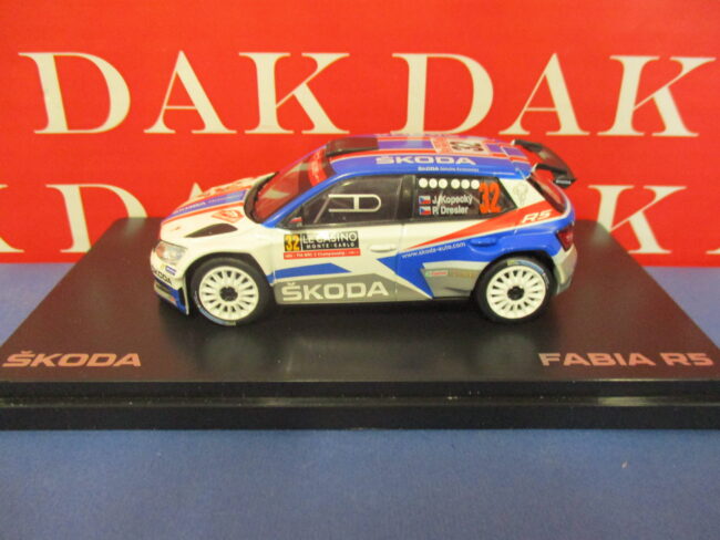 Die cast 1/43 Modellino Auto Skoda Fabia R5 Rally Monte Carlo 2018 J. Kopecky - immagine 2