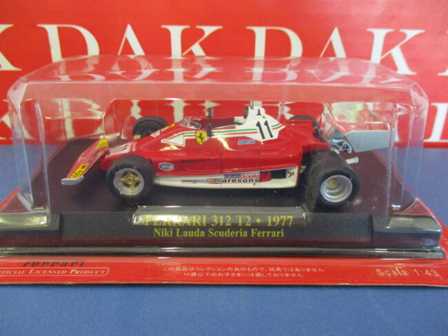 Die cast 1/43 Modellino Auto F1 Ferrari 312 T2 1977 N. Lauda blister