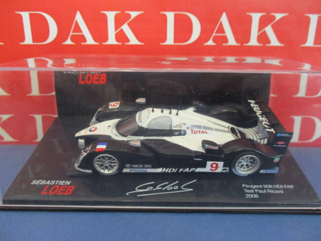 Die cast 1/43 Modellino Auto Peugeot 908 HDI FAP Test Paul Ricard 2008 S. Loeb - immagine 4
