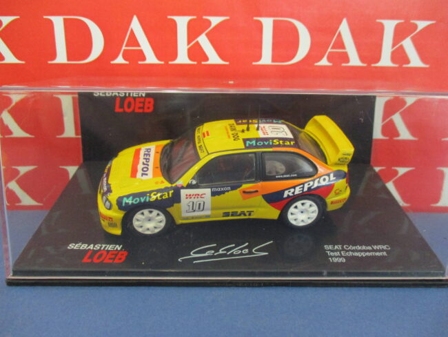Die cast 1/43 Modellino Auto Seat Cordoba WRC Test 1999 S. Loeb - immagine 4