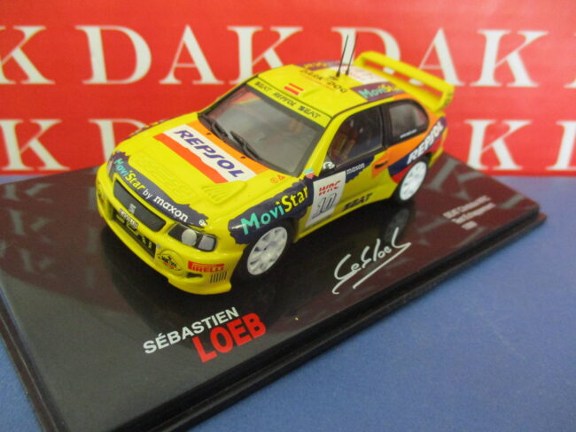 Die cast 1/43 Modellino Auto Seat Cordoba WRC Test 1999 S. Loeb - immagine 2