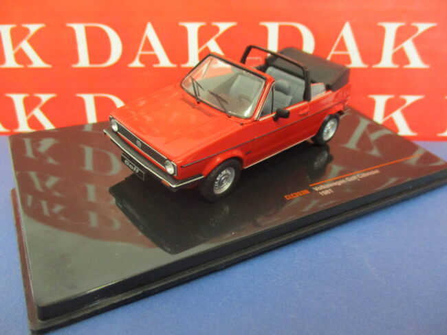 Die cast 1/43 Modellino Auto Volkswagen Golf MKI Cabriolet 1981 by Ixo - immagine 2