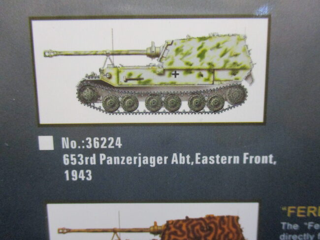 1/72 Modellino Carro Armato Tank Ferdinand 653 Panzerjager Abt. Kursk 1943 - immagine 5